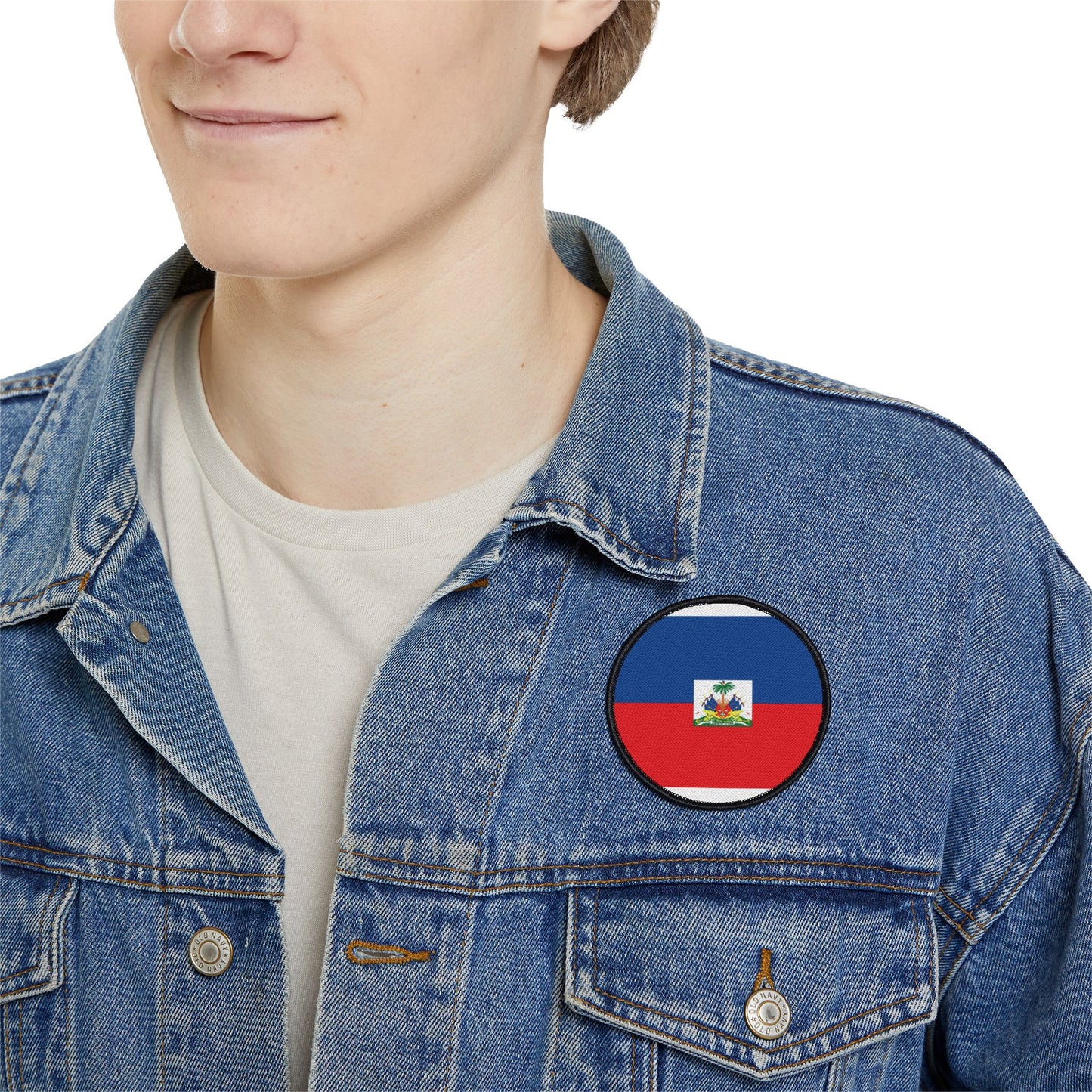Flag Village Haiti Flag Embroidery Iron-On Patches