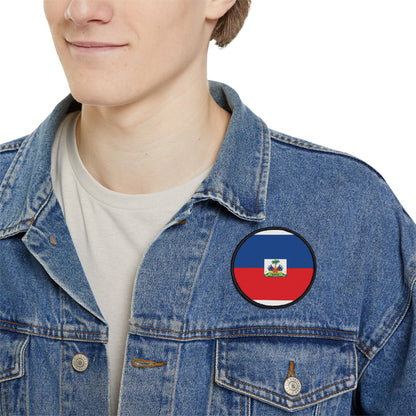 Flag Village Haiti Flag Embroidery Iron-On Patches