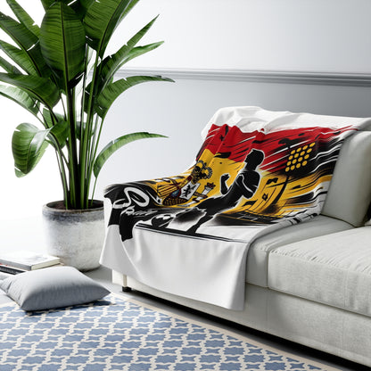 Flag Village Spain Sporting Flag Sherpa Fleece Blanket ESP0010