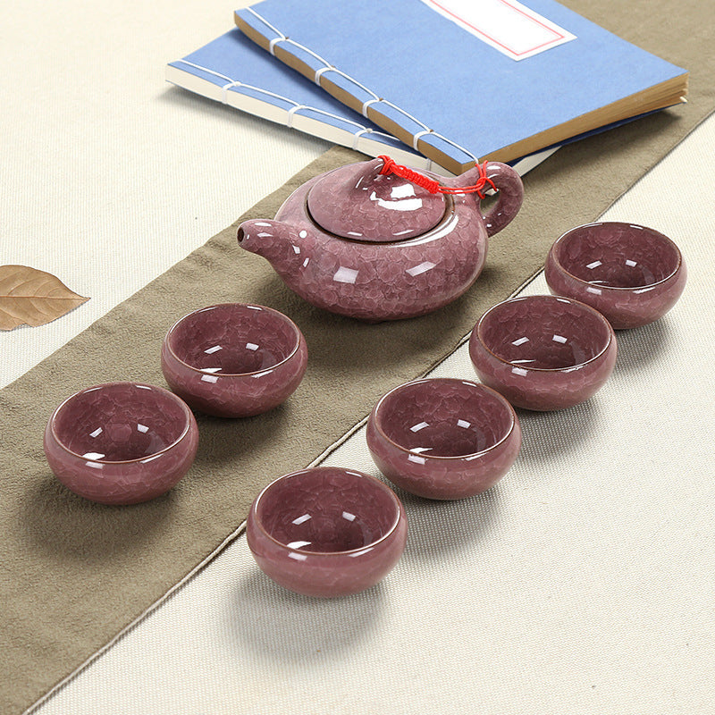 Flag Village Ceramic teapot tea set gift box