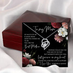 Flag Village Mother's Day Gift Rosewood Lamp Box Suit Hollow Heart-shaped Zircon Pendant Necklace