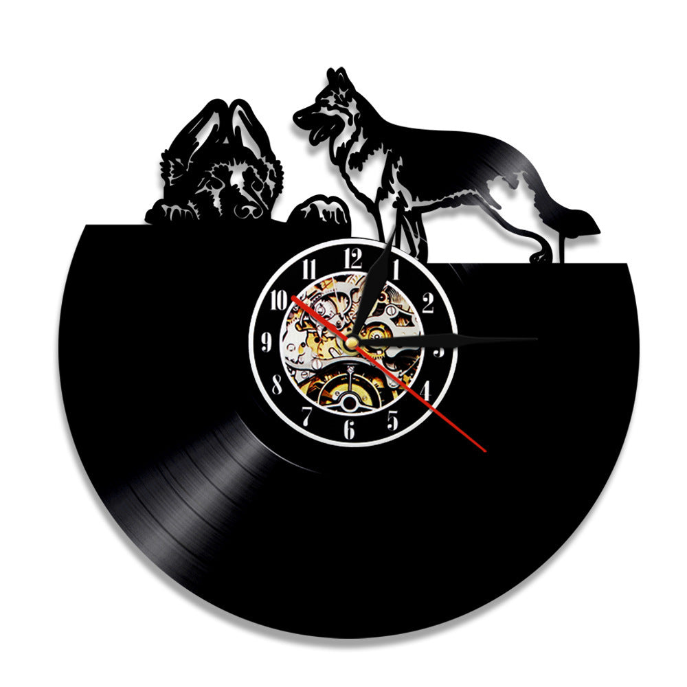 Flag Village Wall Clock Dog Breed Gifts