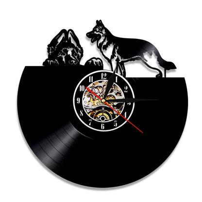 Flag Village Wall Clock Dog Breed Gifts