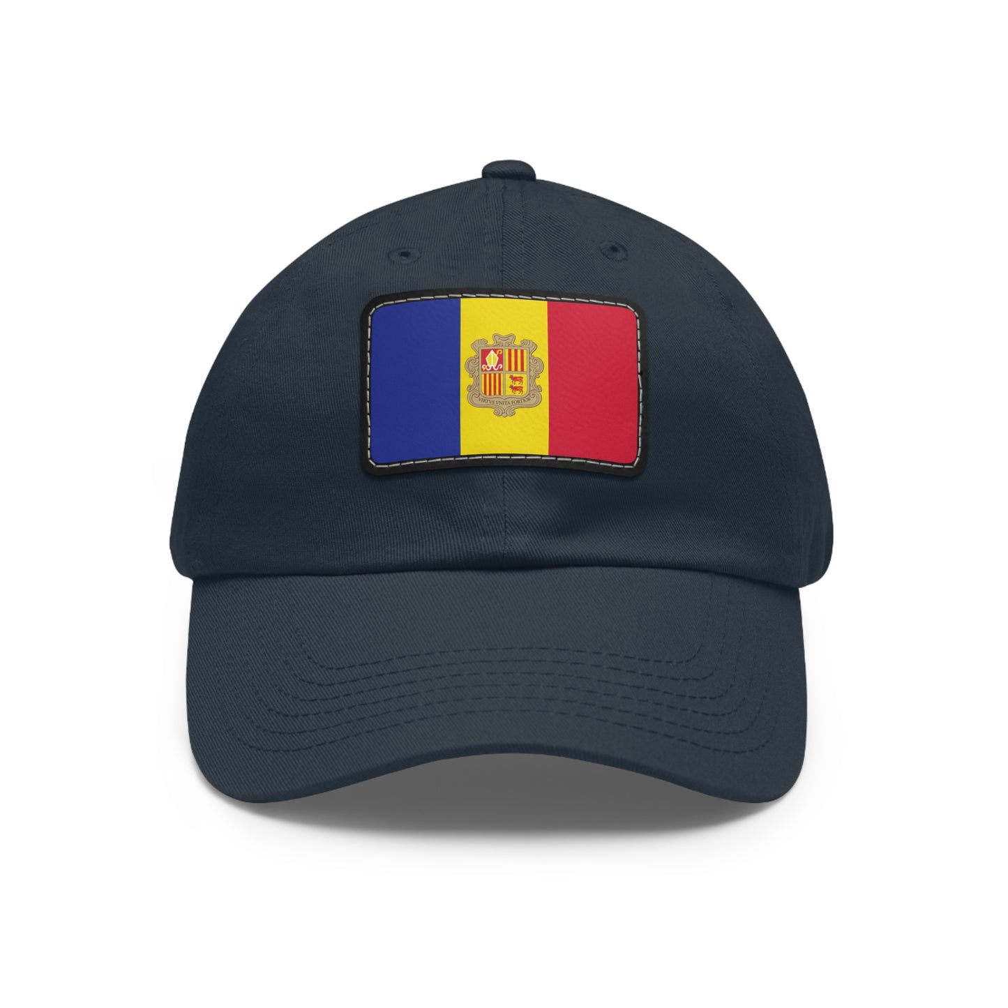 Flag Village Andorra Flag Hat Cap with Leather Patch