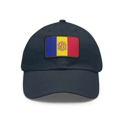 Flag Village Andorra Flag Hat Cap with Leather Patch