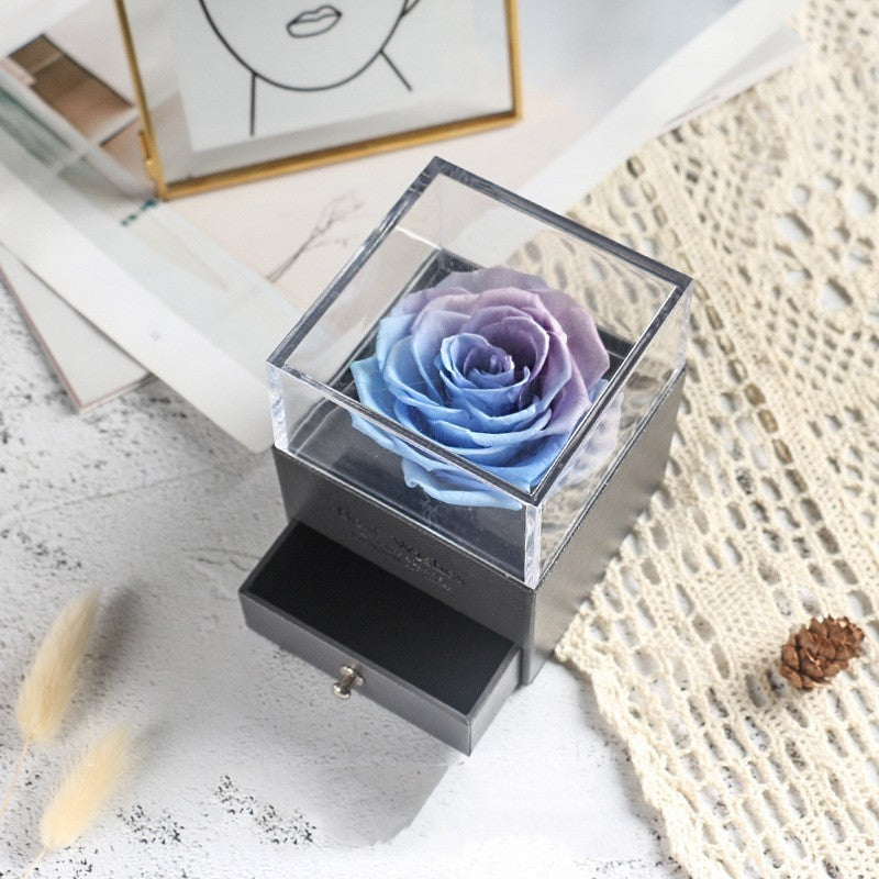 Flag Village Eve Valentine's Day Eternal Flowers Gift Box Ornaments
