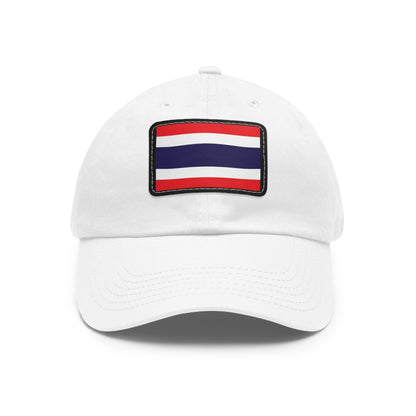 Flag Village Thailand Flag Hat Cap with Leather Patch