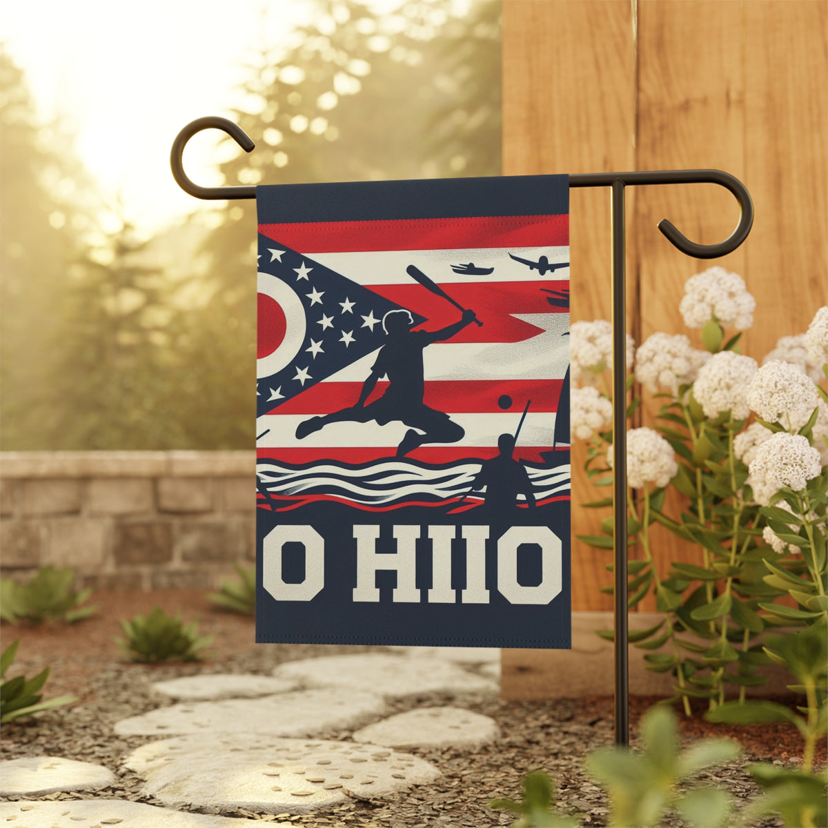 Flag Village Ohio State Flag Sporting Garden & House Banner OH0004