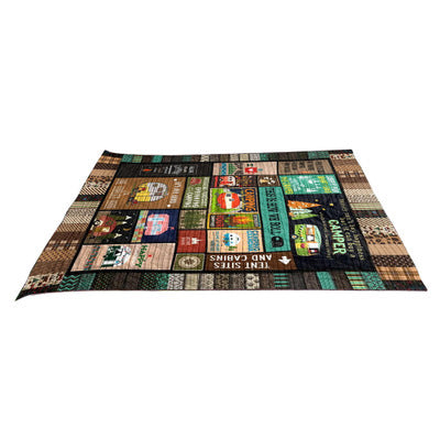 Flag Village Outdoor camping blanket