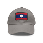 Flag Village Laos Flag Hat Cap with Leather Patch