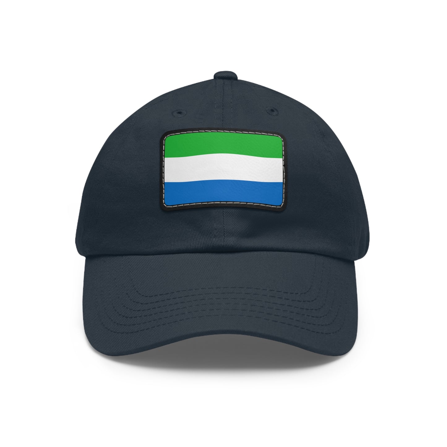 Flag Village Sierra Leone Flag Hat Cap with Leather Patch