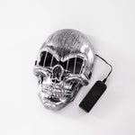 Flag Village LED Halloween Face Mask Luminous Skull Cold Light Masks Dance Party Bar Disco Mask Accessories Gifts Halloween Masks