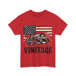 Flag Village USA Vintage Car Flag T-SHIRT Heavy Cotton Tee USA0002