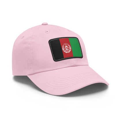 Flag Village Afghanistan Flag Hat Cap with Leather Patch