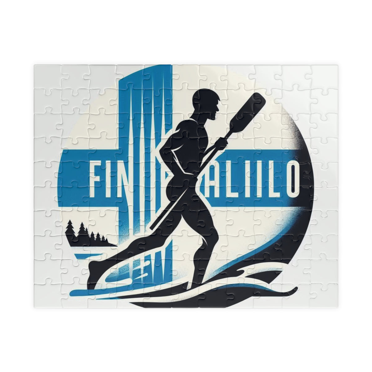 Flag Village Finland Sporting Flag Jigsaw Puzzle