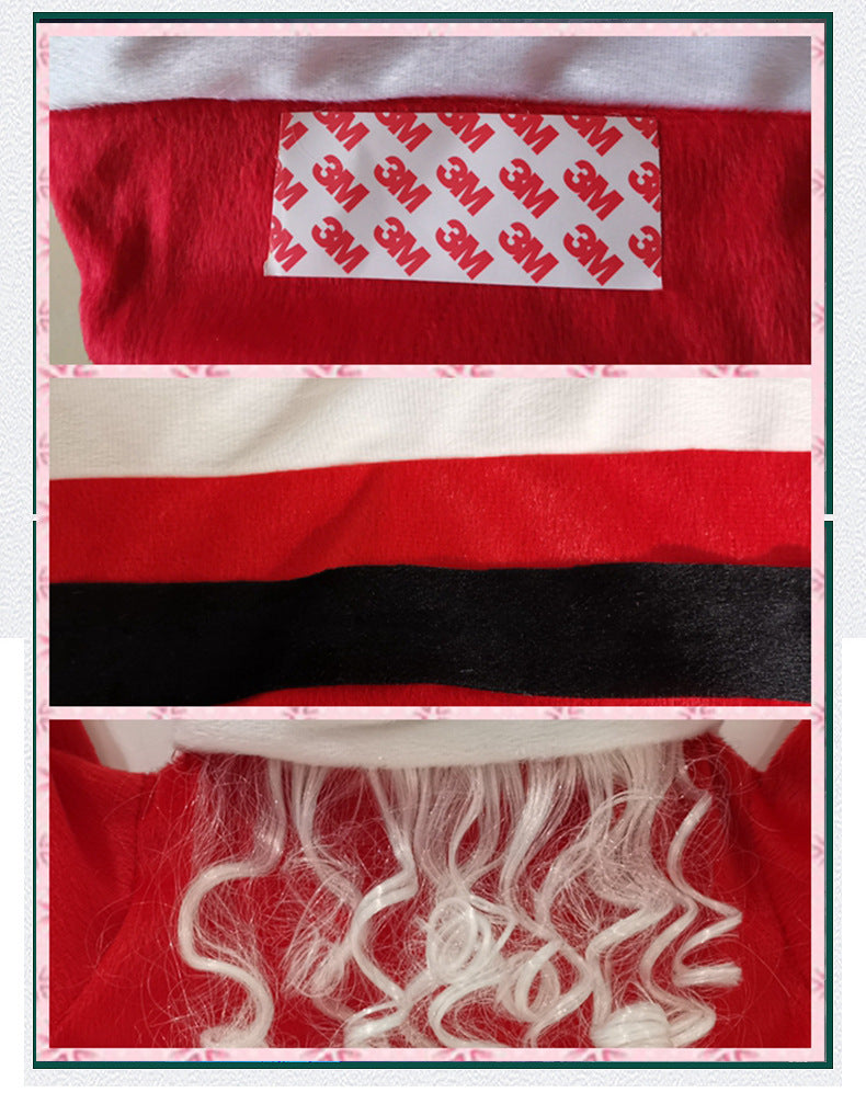 Flag Village Santa Claus Climbs The Wall To Decorate Clothes Ornaments Gifts Christmas Decoration