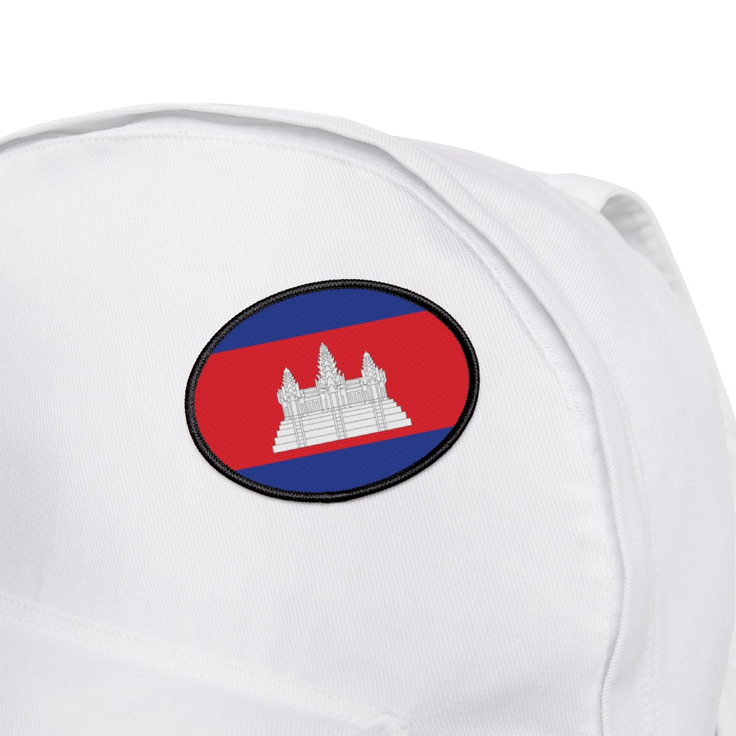 Flag Village Cambodia Flag Embroidery Iron-On Patches