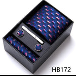 Flag Village Men's Business Formal Tie Six-piece Set Gift Box