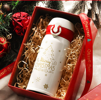 Flag Village Christmas Female Thermos Cup Gift Box Set Birthday