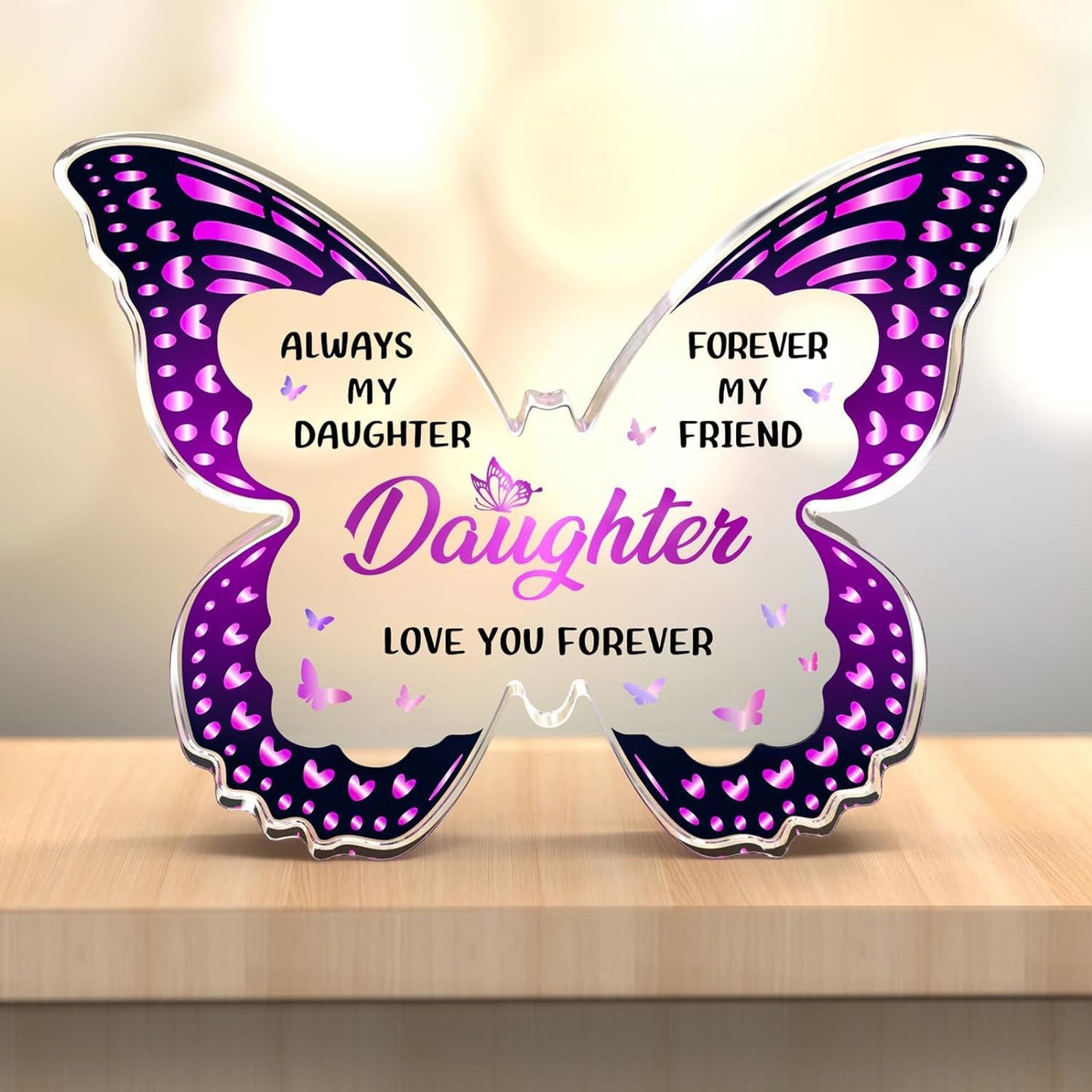 Flag Village Mother's Day Gifts For Mom Grandma Nana DIY Unique Mom Birthday Gift Ideas Butterfly-Shaped Acrylic Keepsake Gifts For Mothers Day