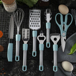 Flag Village Stainless Steel Kitchen Gadgets Household Kitchen Utensils Tray Peeler Egg Beating Scissors Gifts