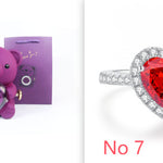 Flag Village Eternal Rose Teddy Bear Gifts Box With Necklace Rotate Rose Jewelry Box Valentine Wedding Storage Gift Case For Women Girlfriend