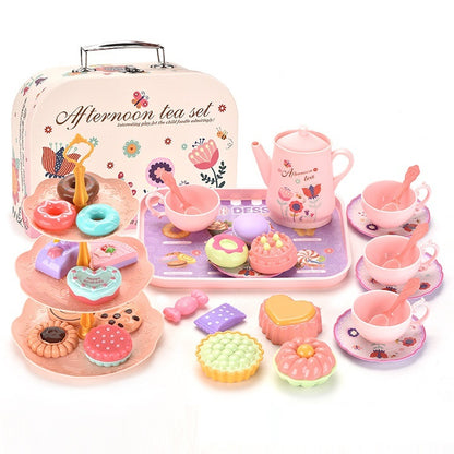 Flag Village Girl Play House Simulation Food Dessert Cake Toy Gift Box Set