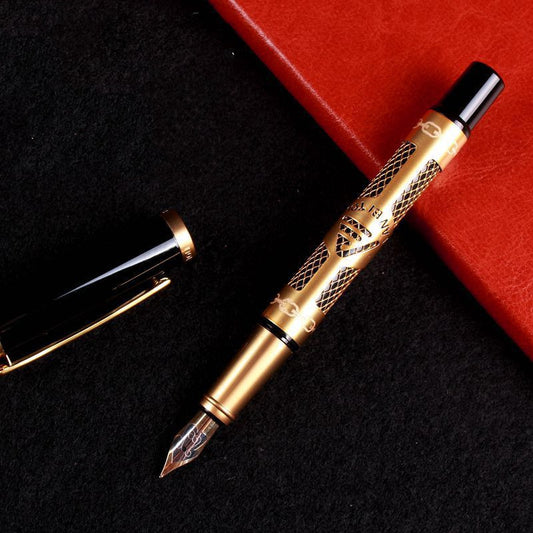 Flag Village Rotten Pen Head Hollow Business High-end Gift Box Set Pen