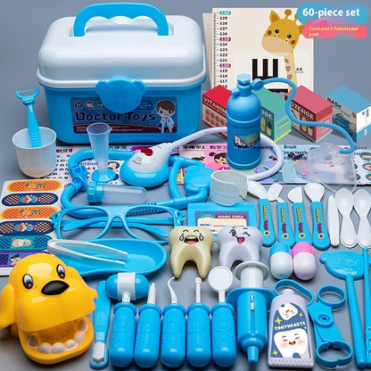 Flag Village Children's Doctor Toy Set Tool Medical Box