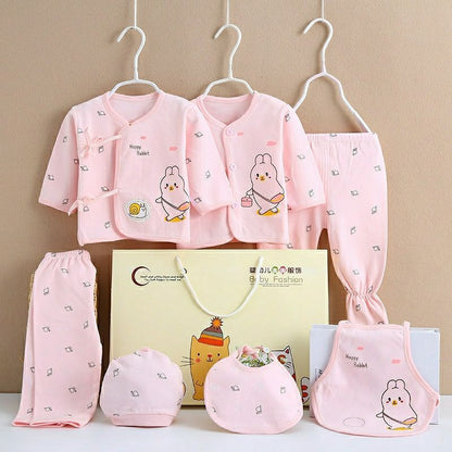 Flag Village Pure Cotton Baby Clothes Spring And Autumn Summer Children Gift Box Set
