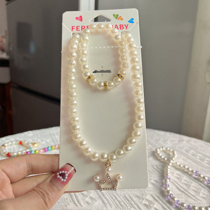 Flag Village Girls' Jewelry Gift Box Necklace Set
