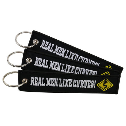 Flag Village Embroidery Motorcycle Keychain Embroidered New Creative Promotional Gifts