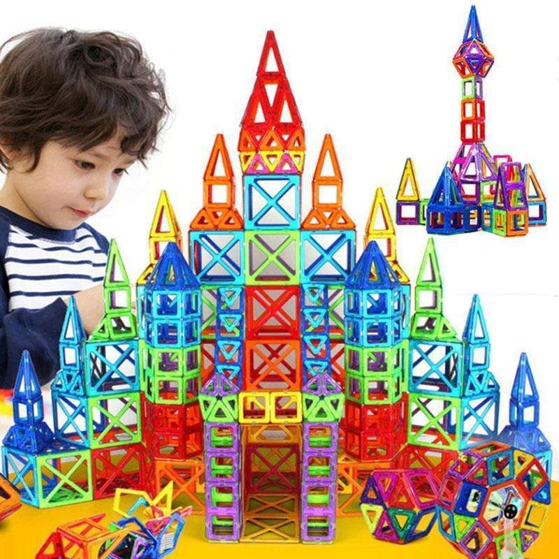 Flag Village Magnetic Building Blocks DIY Magnets Toys For Kids Designer Construction Set Gifts For Children Toys
