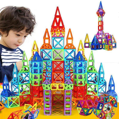 Flag Village Magnetic Building Blocks DIY Magnets Toys For Kids Designer Construction Set Gifts For Children Toys