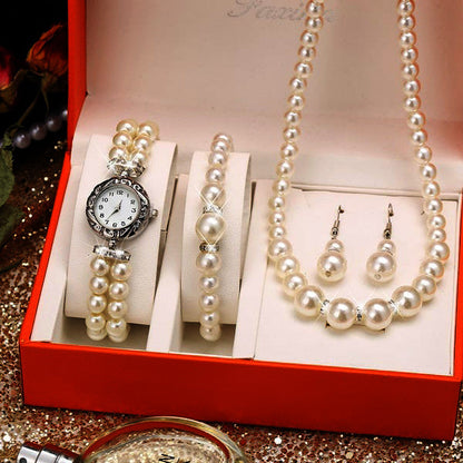 Flag Village Luxury Boutique Set Gift Box Watch Bracelet Necklace Women