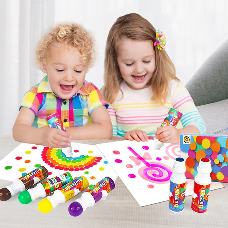 Flag Village Children's Graffiti Painting Stationery Coloring Early Education Gift Box