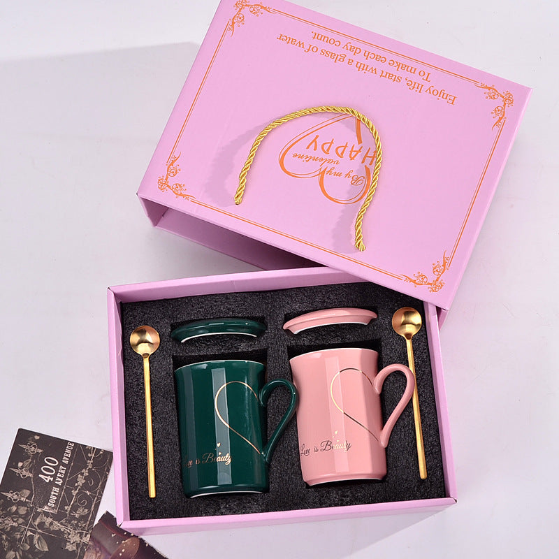 Flag Village Couple Cups Couple Gift Box Suit Wedding