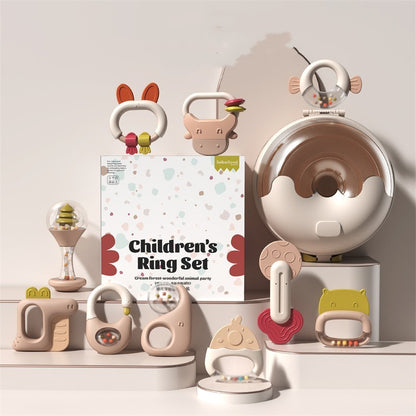 Flag Village Baby Dental Gel Gift Box Soft Gel Set Toys