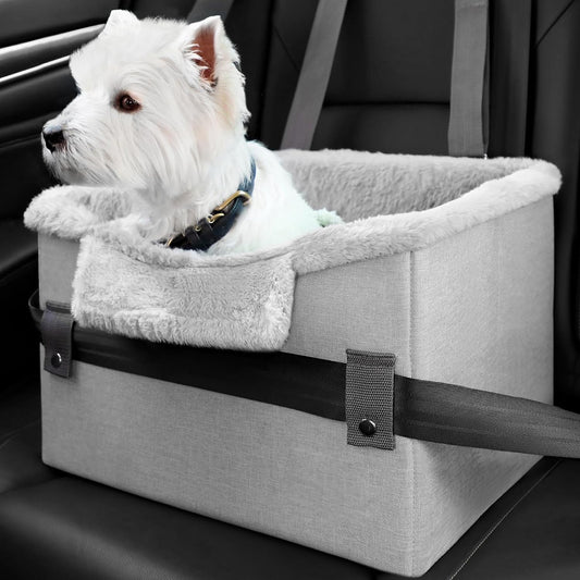 Flag Village Auto Tools Portable Small Dog Car Seat Dog Booster Seat For Car With Clip-On Safety Leash Perfect For Small Pets Pet Products