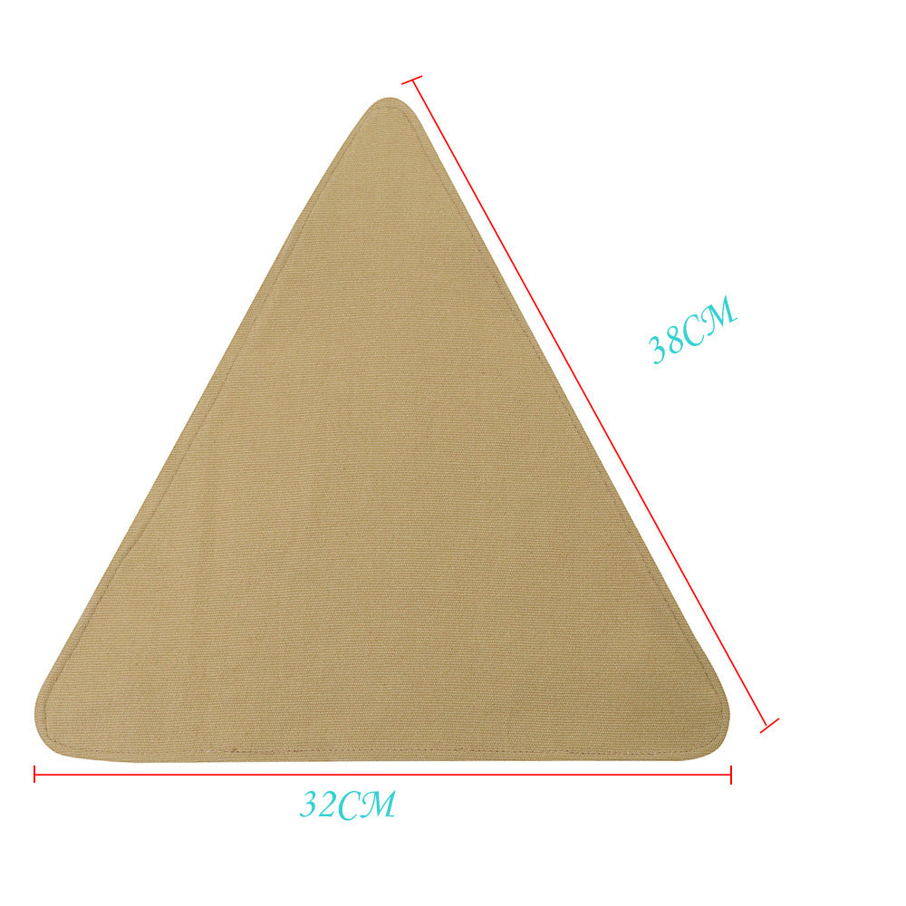 Flag Village Folding Portable Camping And Hiking Trip With Triangular Fabric Stool