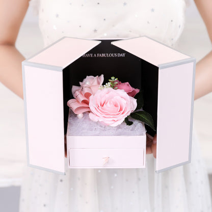Flag Village Valentine's Day Creative Roses Jewelry Gift Box