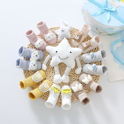 Flag Village Net Red Baby Prince Socks Toy Gift Box Set