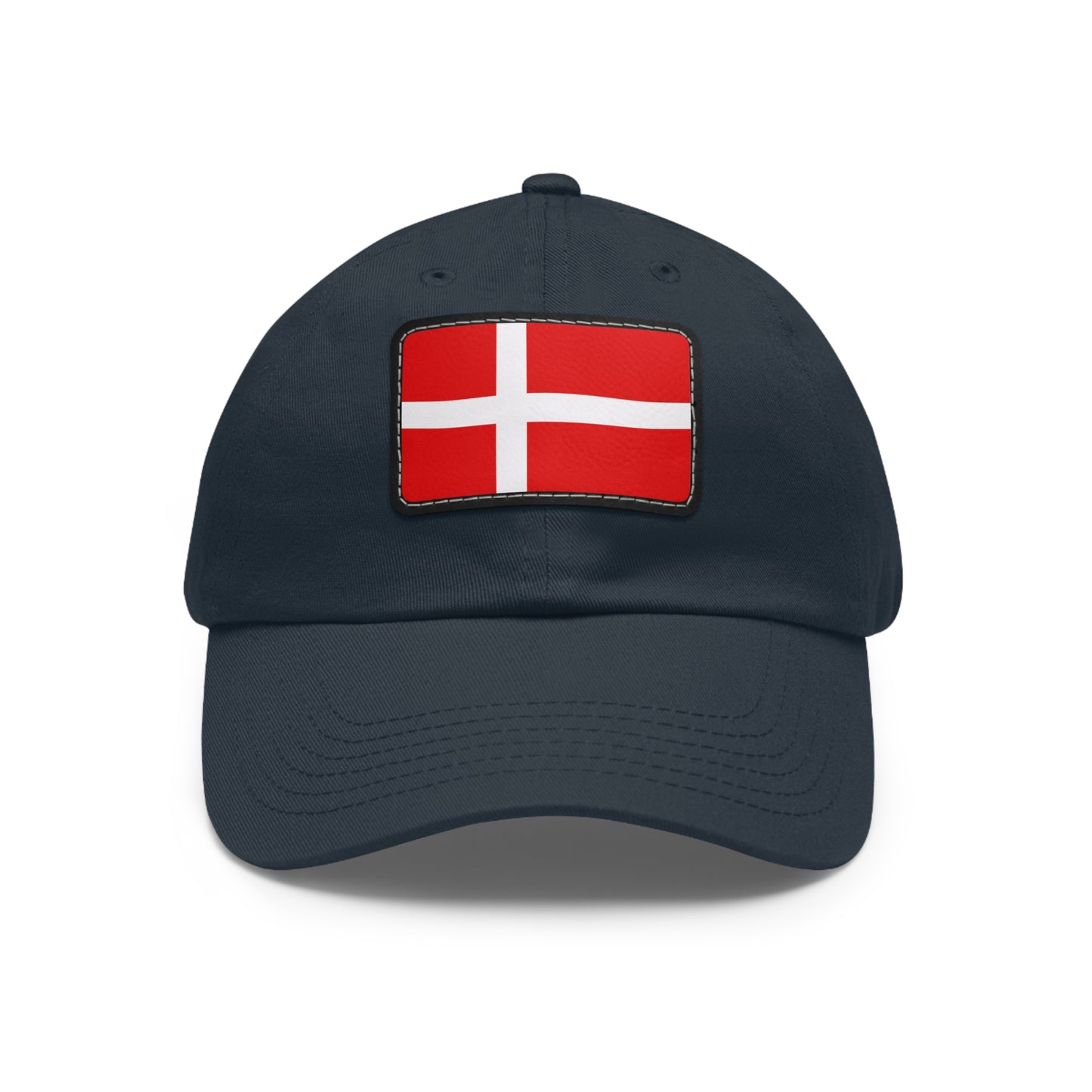 Flag Village Denmark Flag Hat Cap with Leather Patch