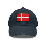 Flag Village Denmark Flag Hat Cap with Leather Patch