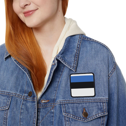 Flag Village Estonia Flag Embroidery Iron-On Patches