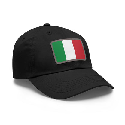 Flag Village Italy Flag Hat Cap with Leather Patch