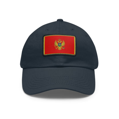 Flag Village Montenegro Flag Hat Cap with Leather Patch