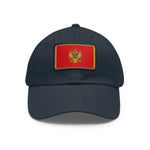 Flag Village Montenegro Flag Hat Cap with Leather Patch