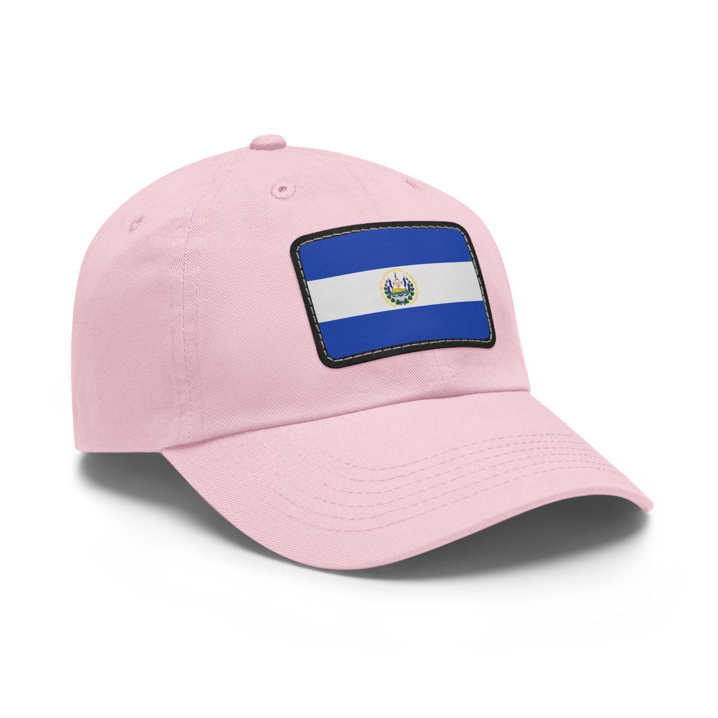 Flag Village El Salvador Flag Hat Cap with Leather Patch
