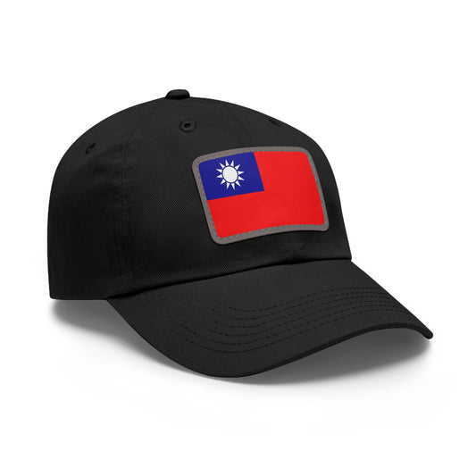Flag Village Taiwan Flag Hat Cap with Leather Patch
